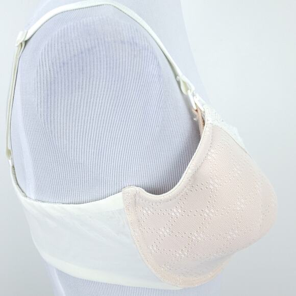 Gillian O'Malley 38D Bra Snap Front (Nursing, Breastfeeding Friendly) Beige Lace - Picture 4 of 6